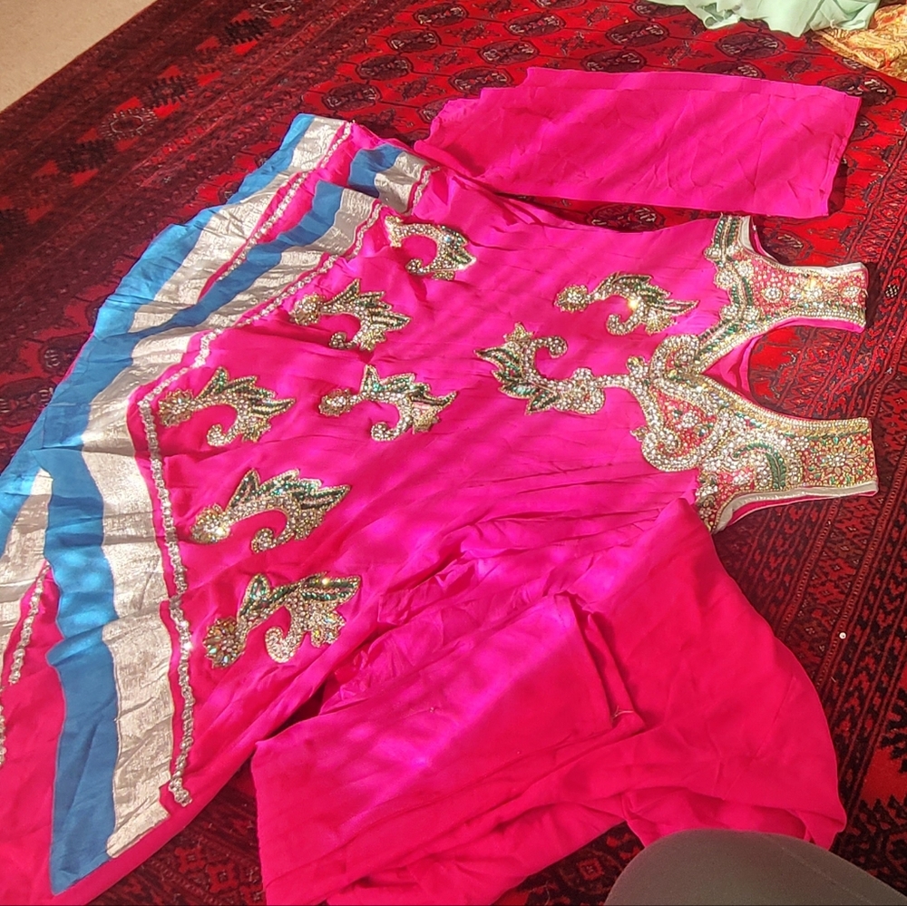 Vibrant Pink Kids Dress - Picture 5 of 5